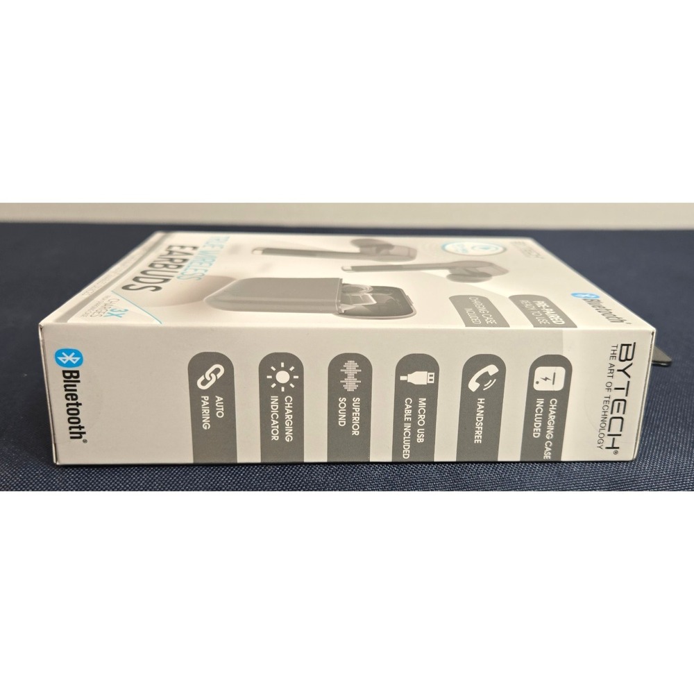 BYTECH  True Wireless Earbuds Bluetooth And Charger Case, Pre Paired. BRAND NEW - Picture 3 of 4